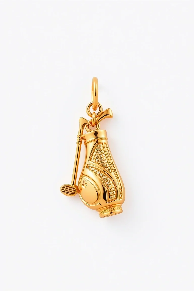 14K Golf Bag Charm