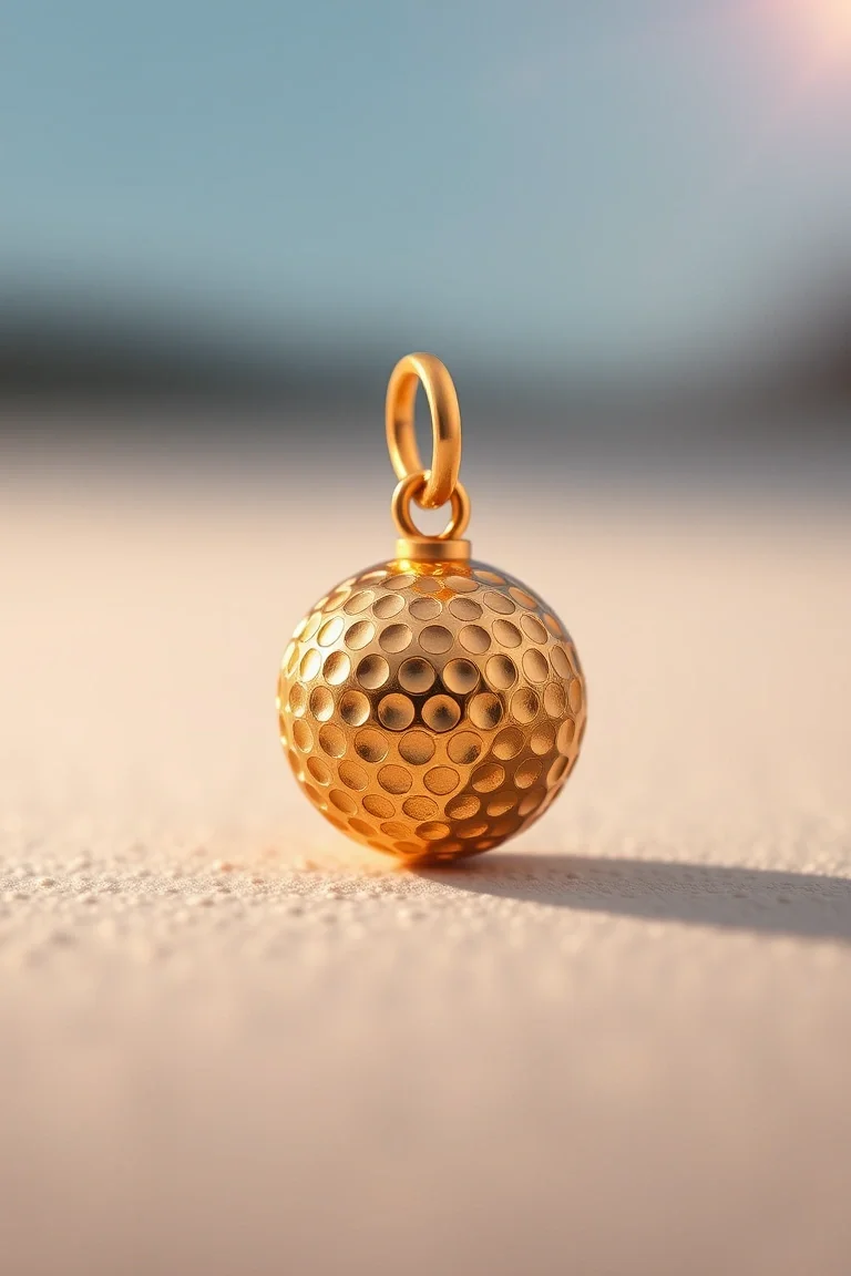 14K Golf Ball Charm