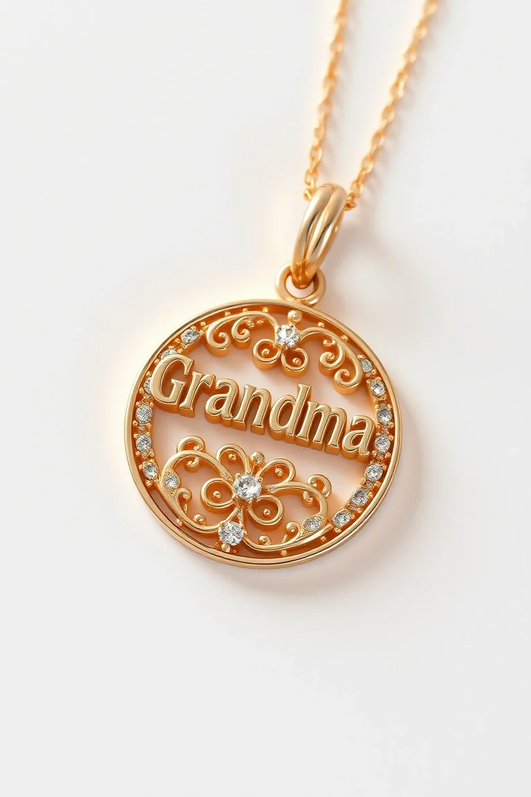 14K GRANDMA CHARM