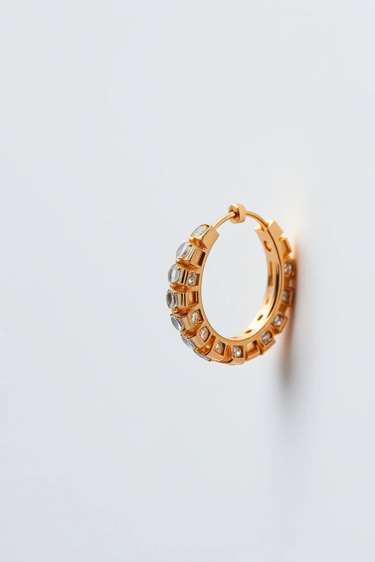 14K Greek Creole Earring