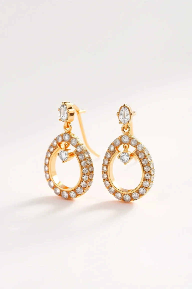 14K Greek Creole Earrings