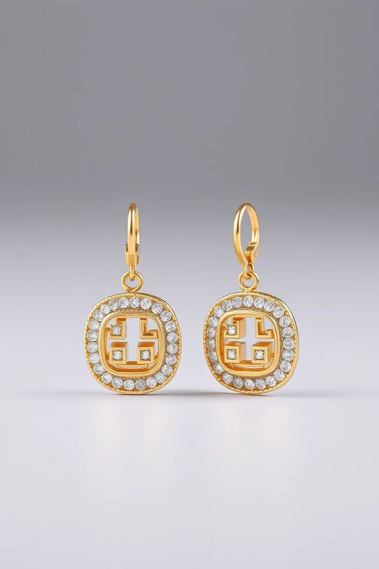 14K Greek Earrings