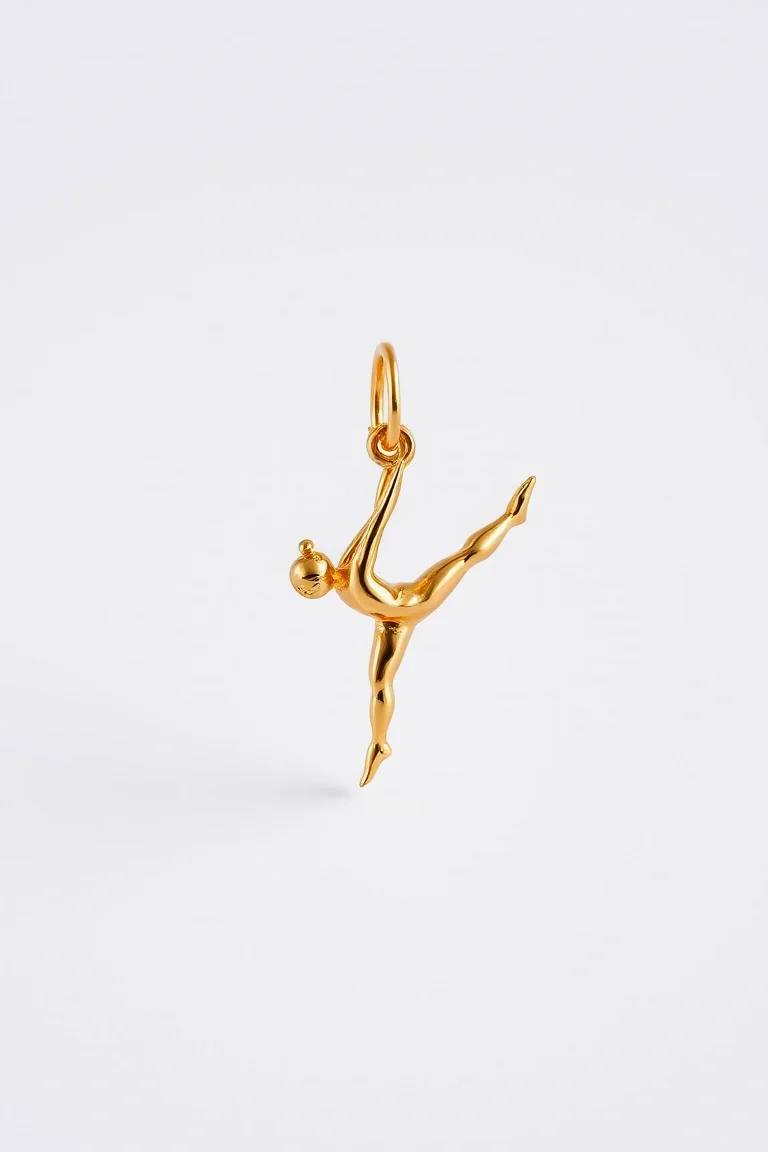 14K Gymnast Charm
