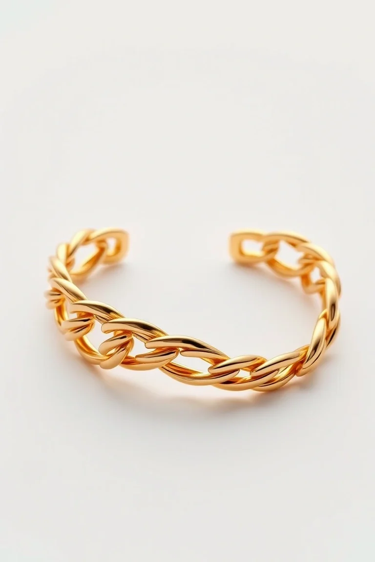 14K Hand Polished Id Bracelet 8. In.