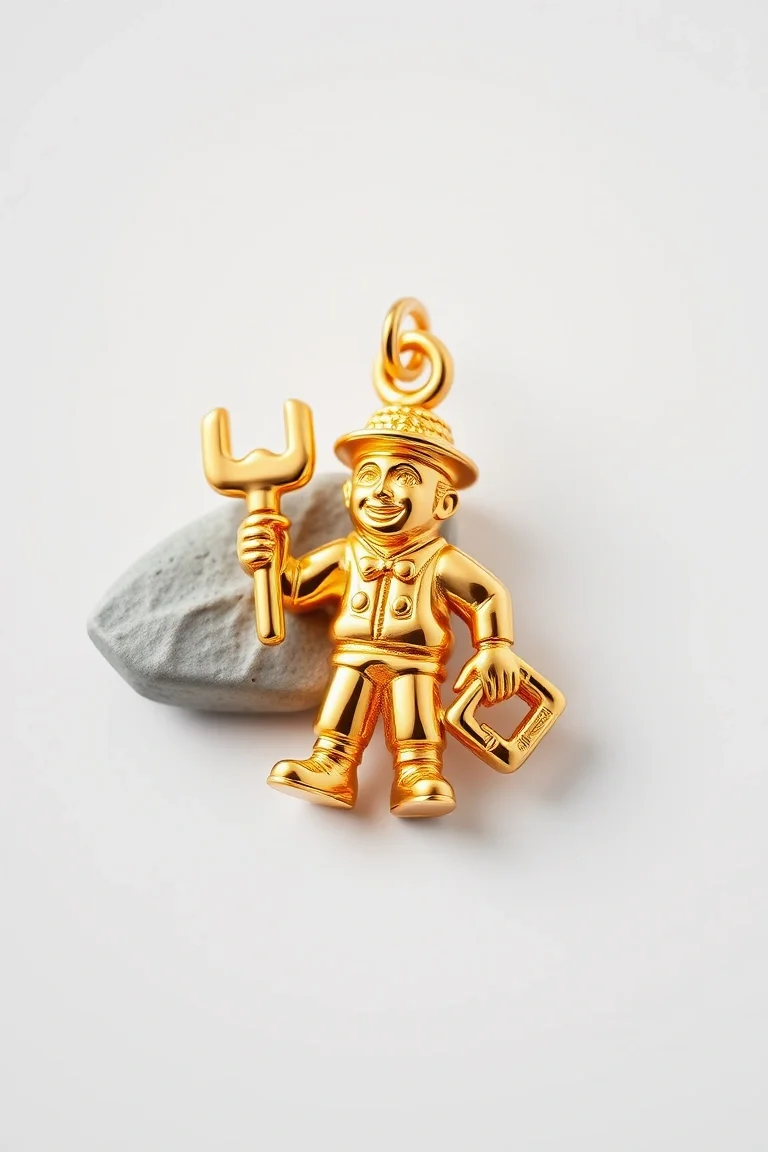 14K Handy Man Charm
