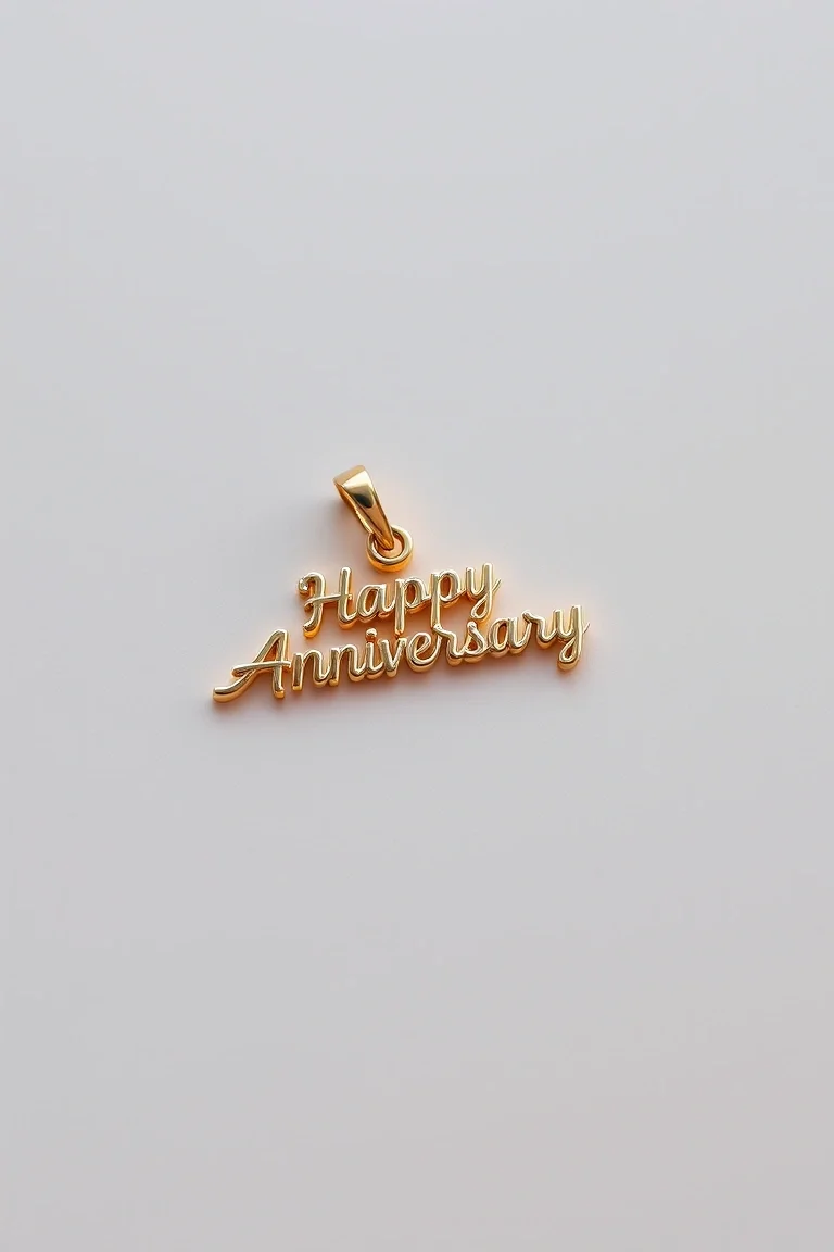 14k Happy Anniversary Charm L Quality