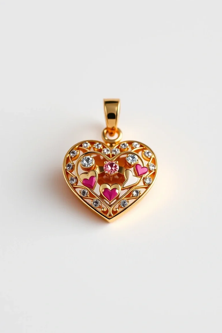 14K Heart Charm