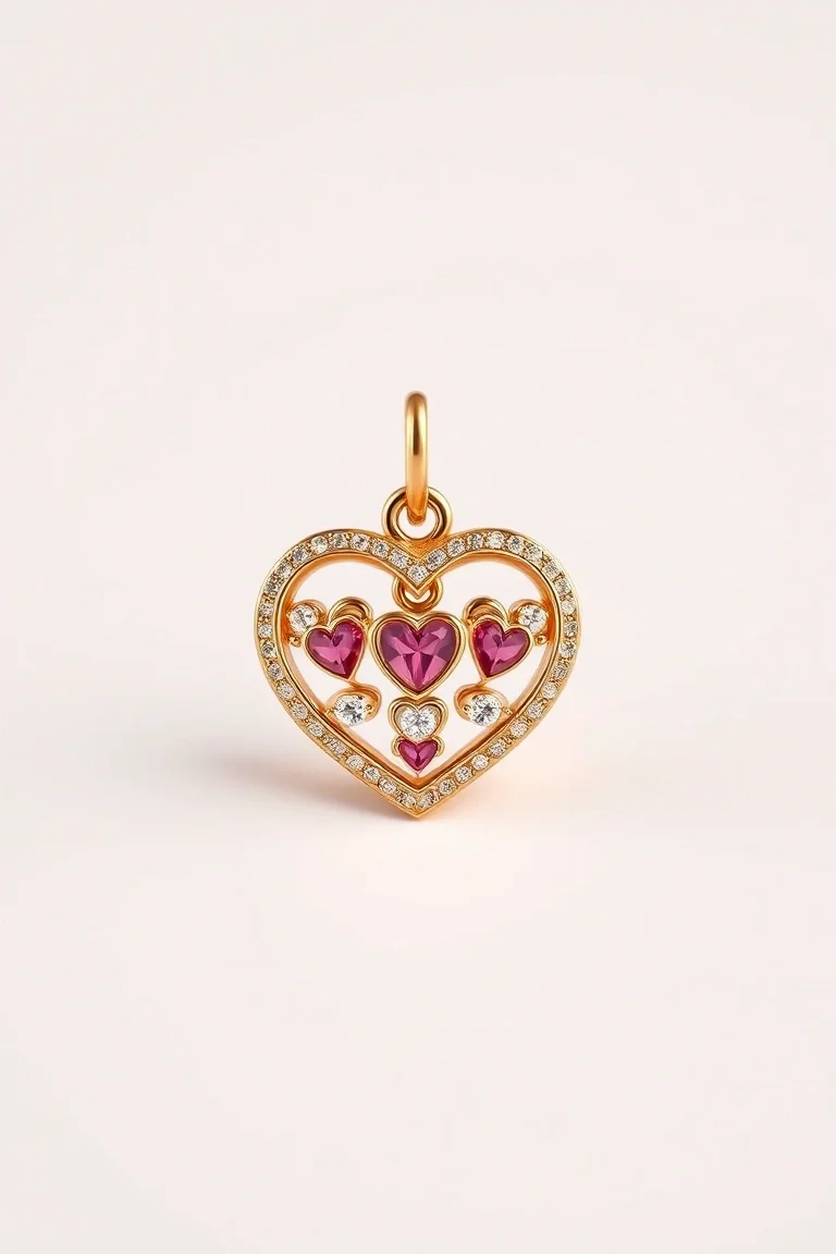 14K Heart Charm