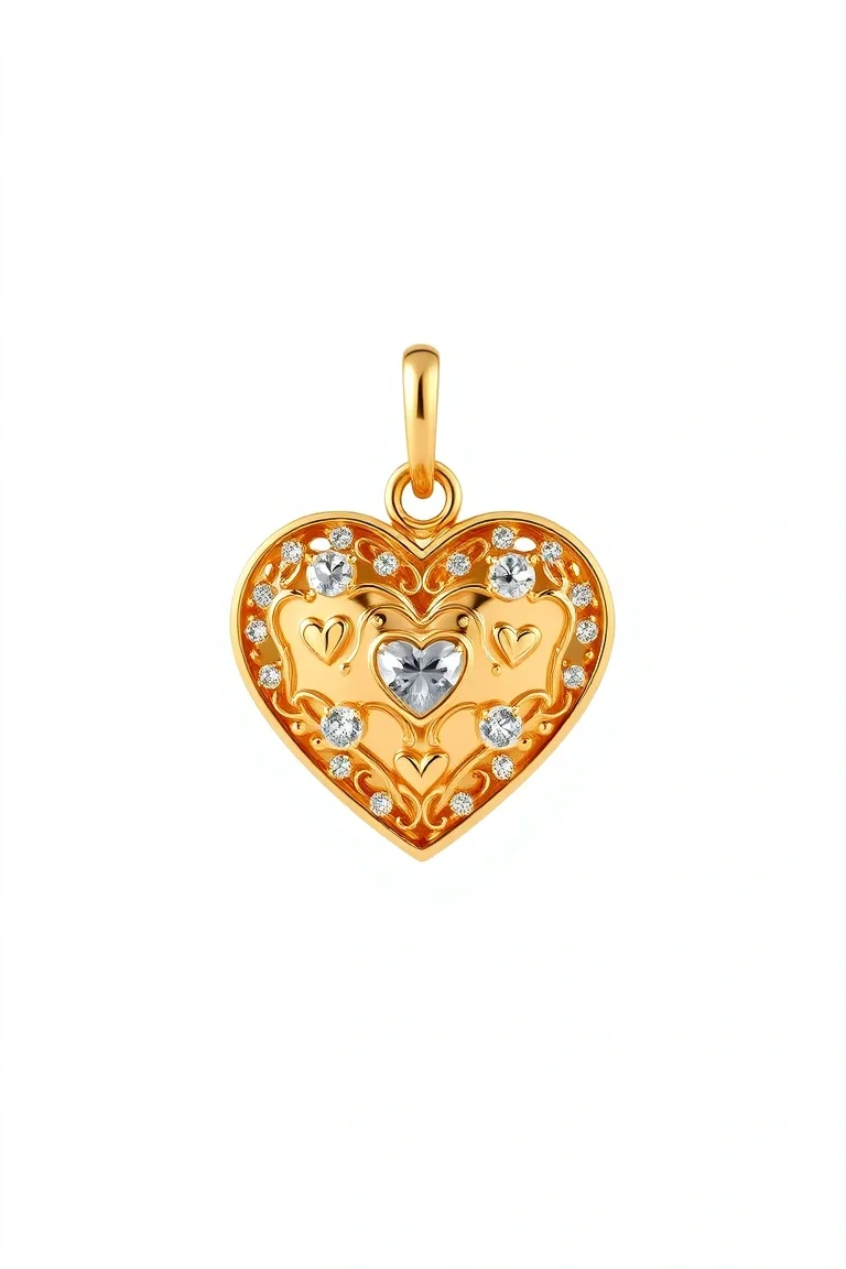 14K Heart Charm
