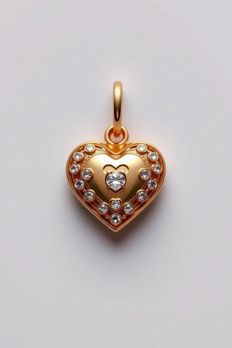 14K Heart Charm