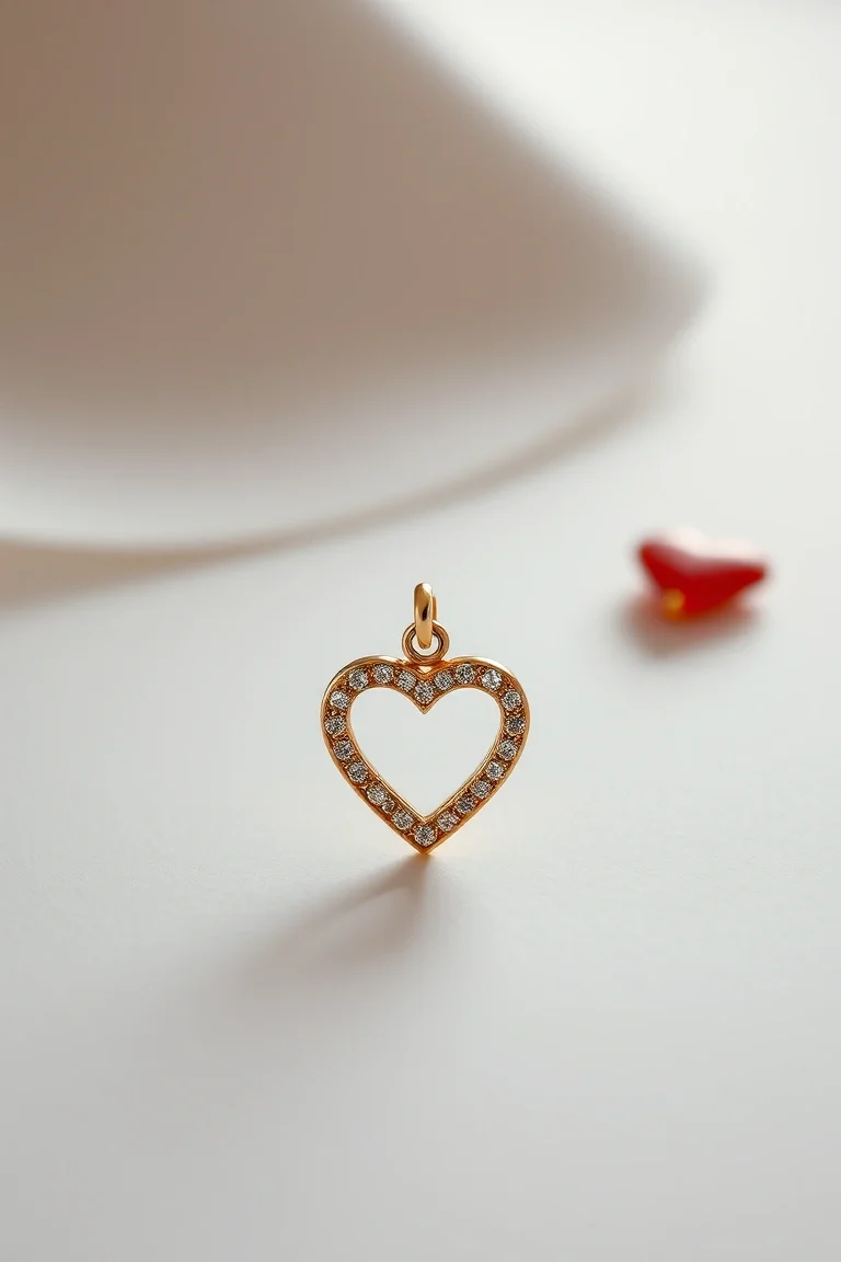14K Heart Charm