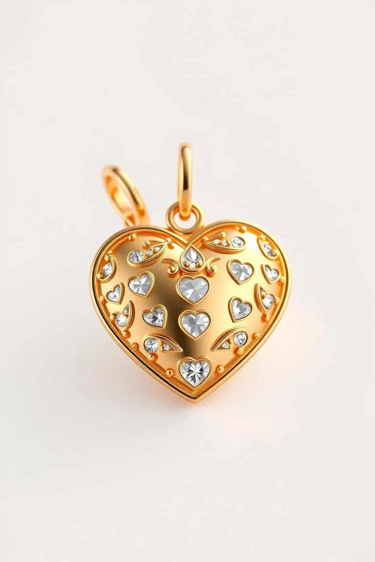 14K Heart Charm