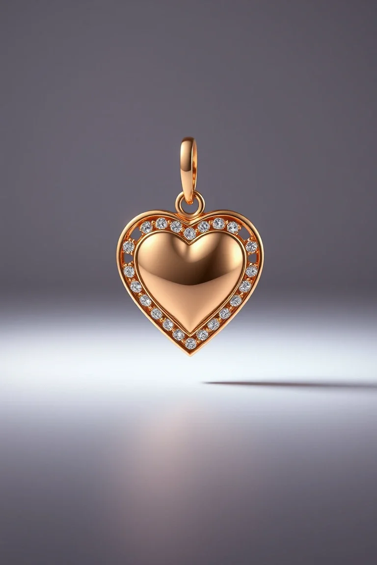 14K Heart Charm