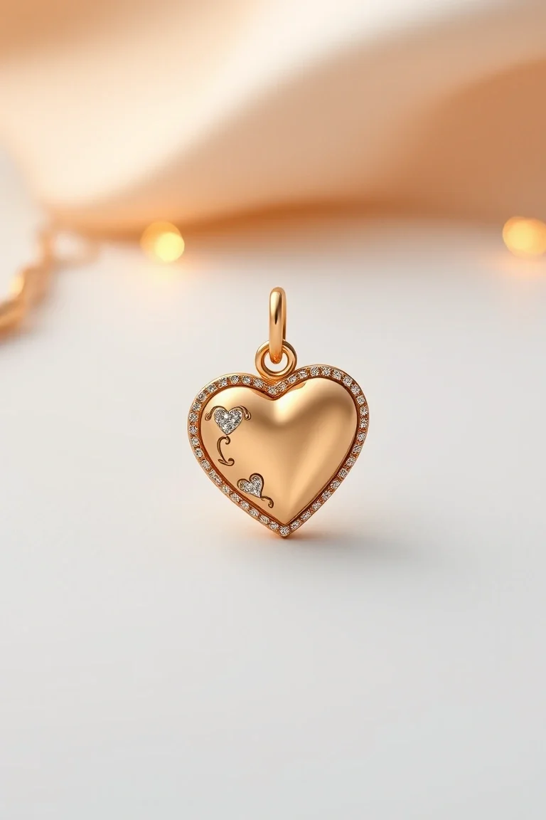 14K Heart Charm