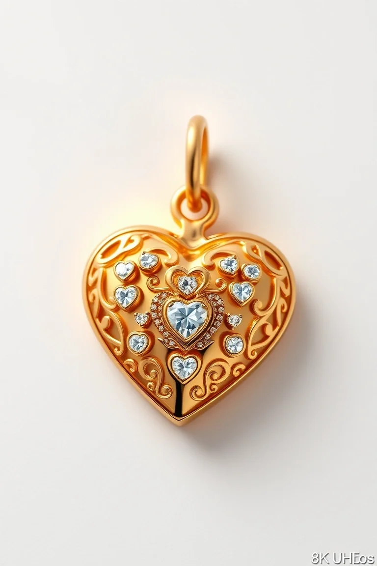 14K Heart Charm