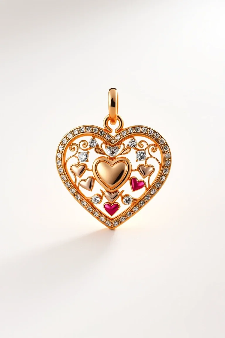 14K Heart Charm