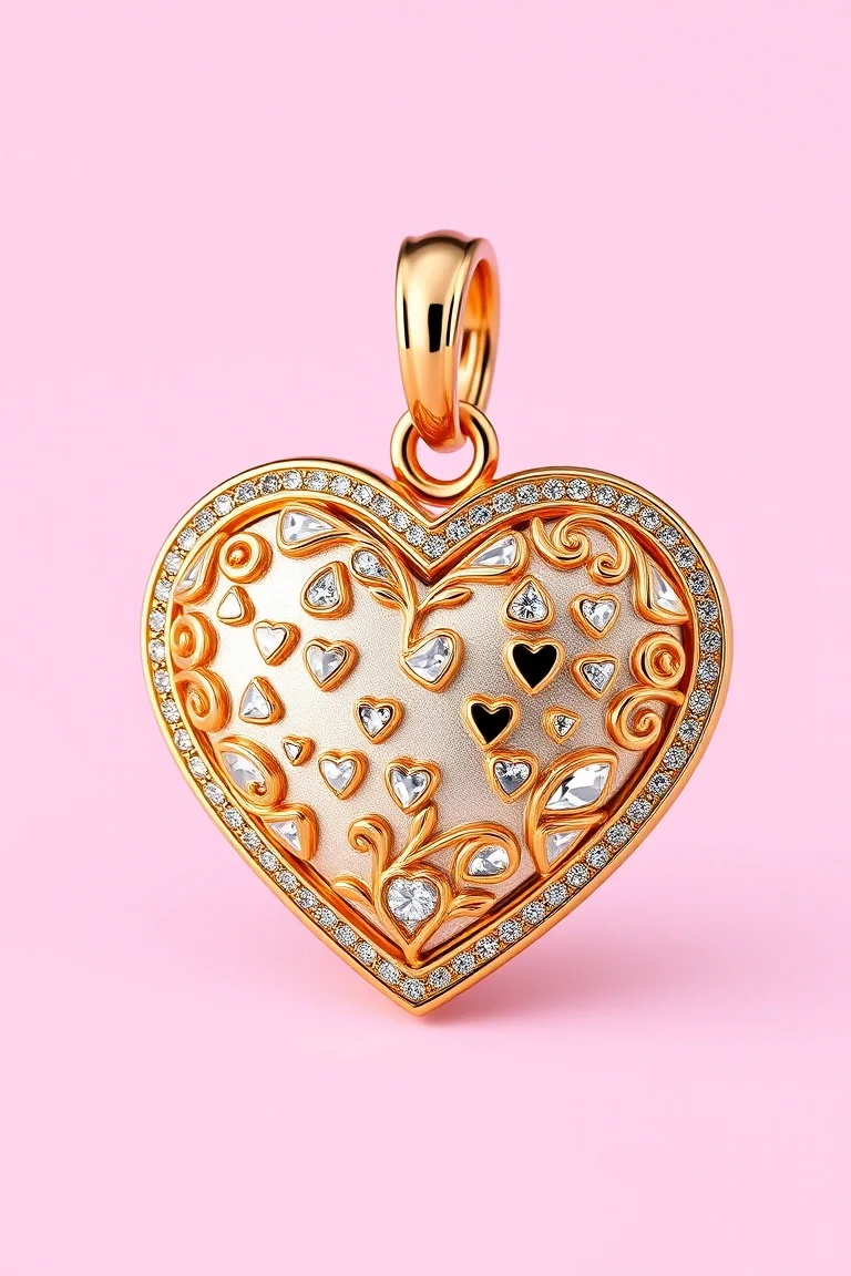 14K Heart Charm