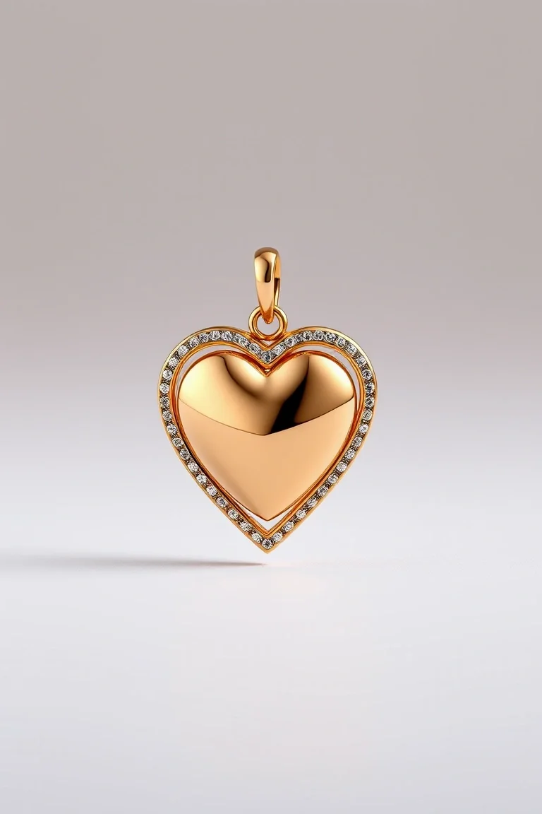 14K Heart Charm