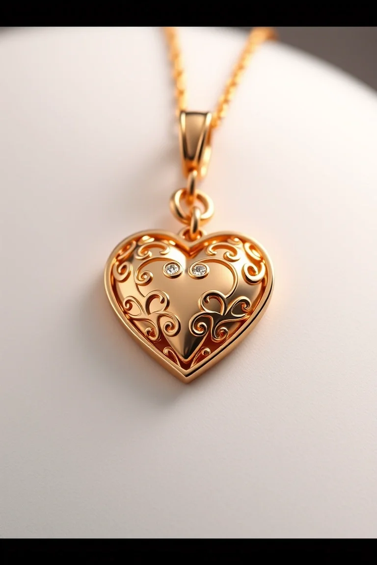14K Heart Charm