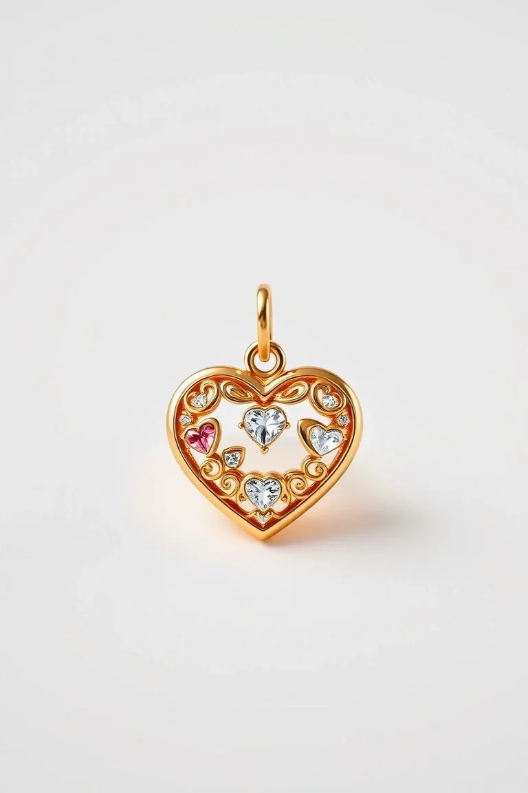 14K Heart Charm