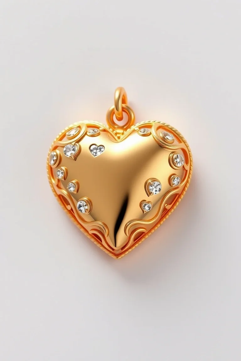14K Heart Charm
