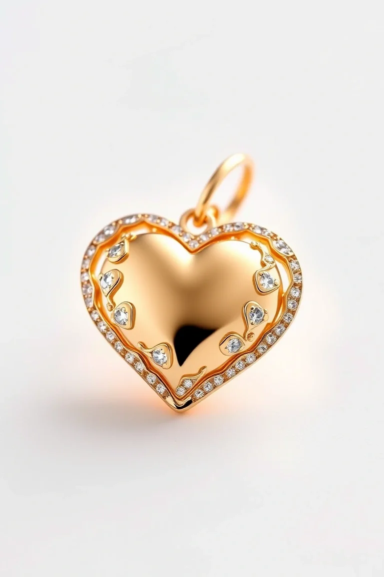 14K Heart Charm