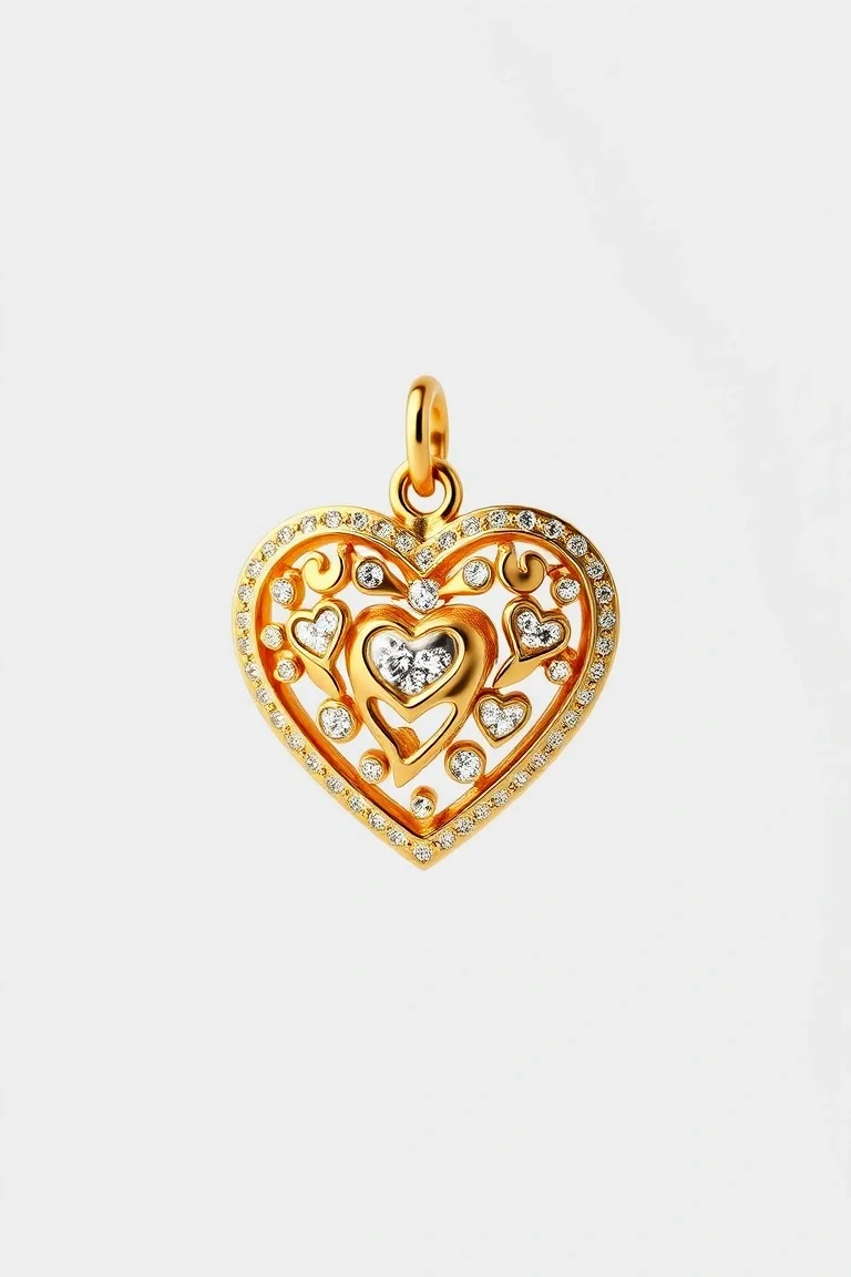 14K Heart Charm