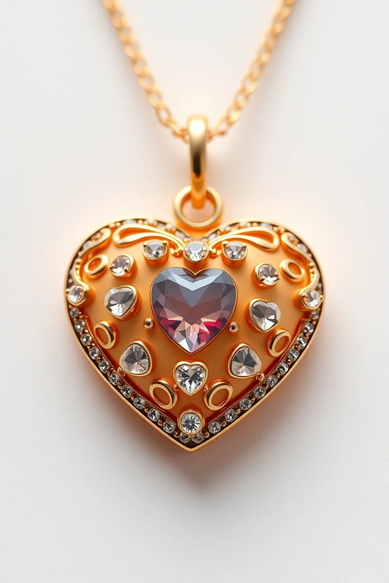 14K Heart Charm