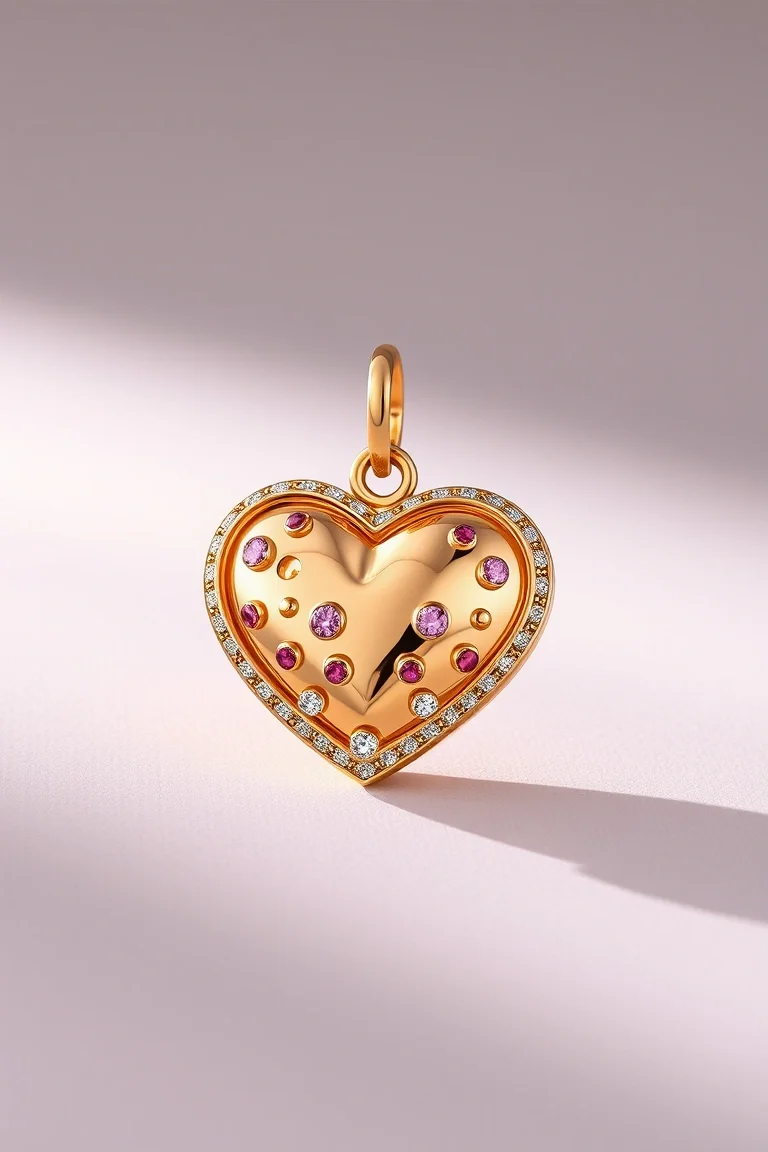 14K Heart Charm