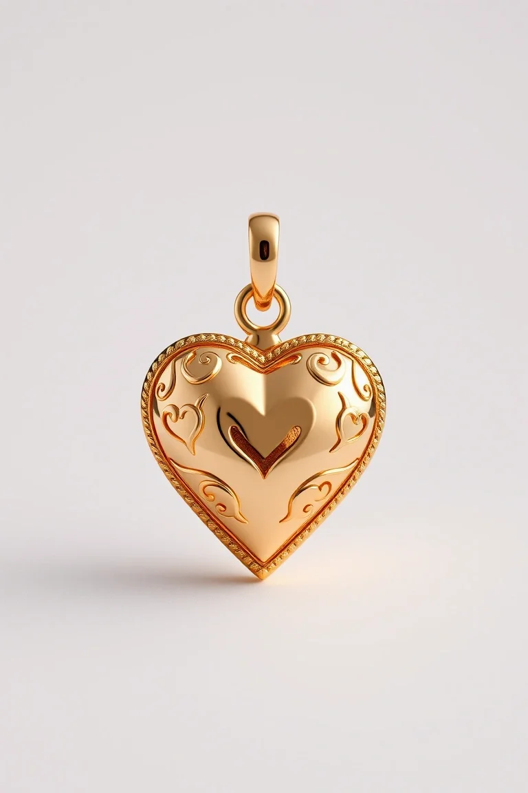 14K Heart Charm
