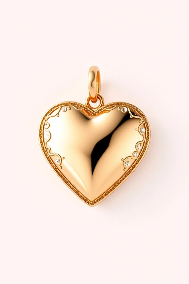 14K Heart Charm