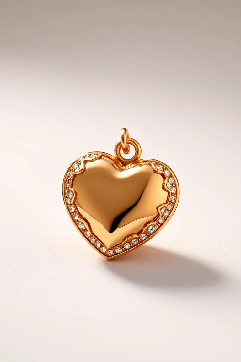 14K Heart Charm