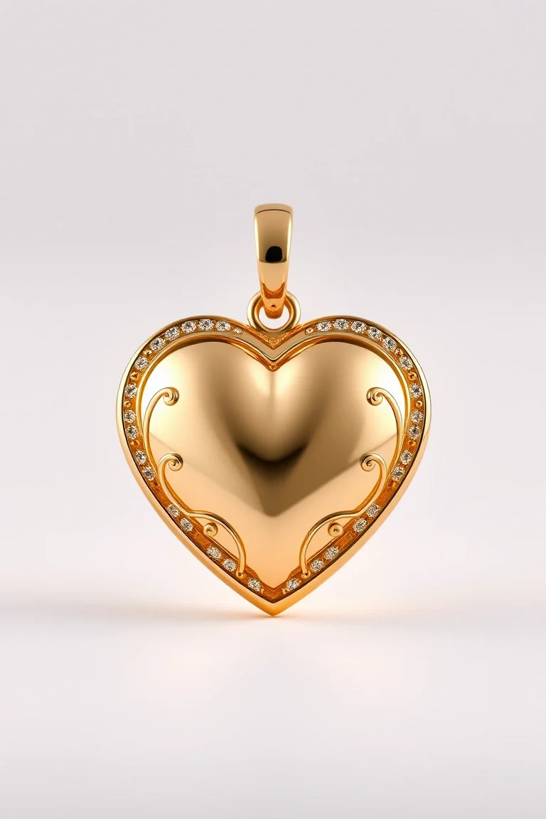 14K Heart Charm