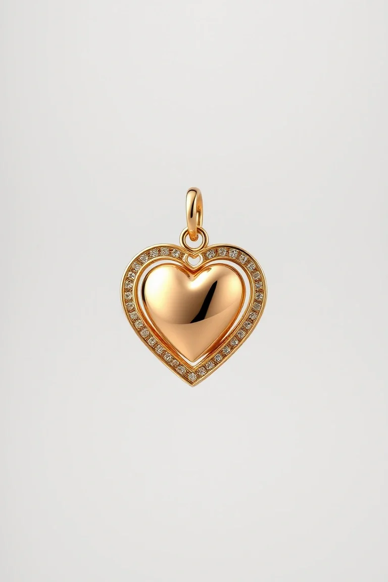 14K Heart Charm
