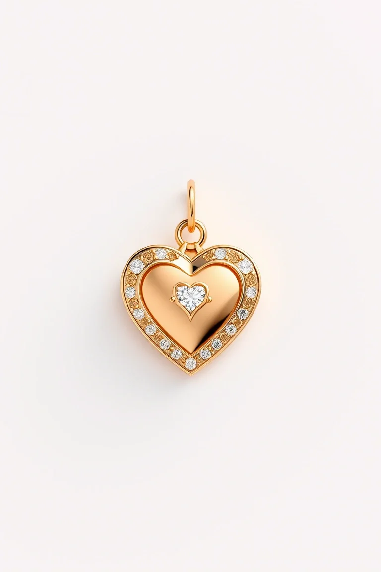 14K Heart Charm
