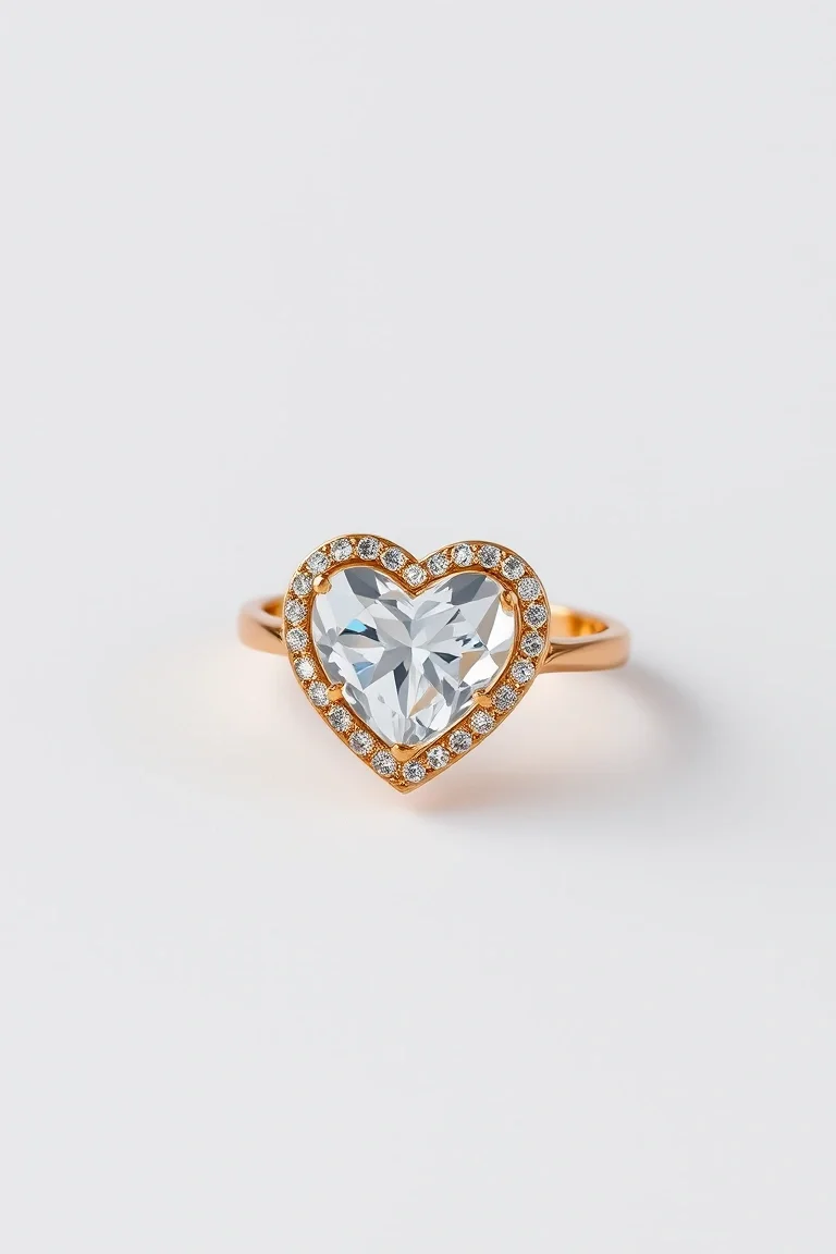 14K Heart Ring