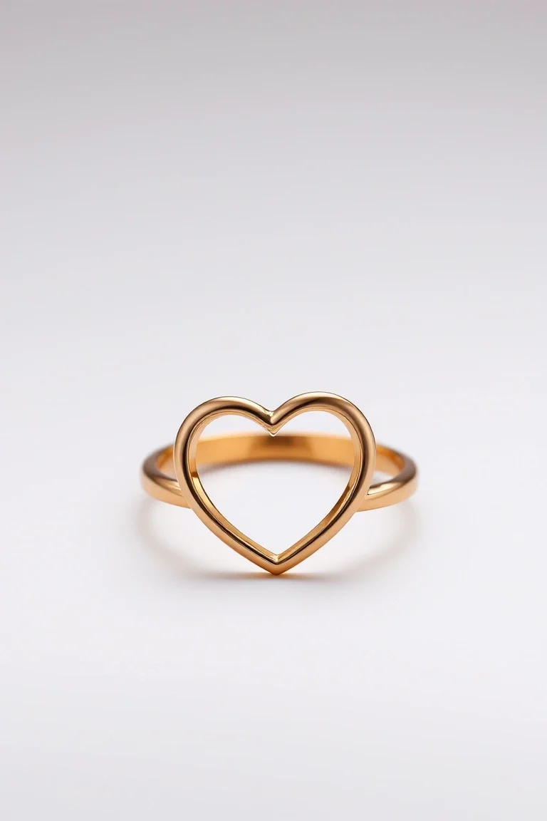 14K Heart Ring