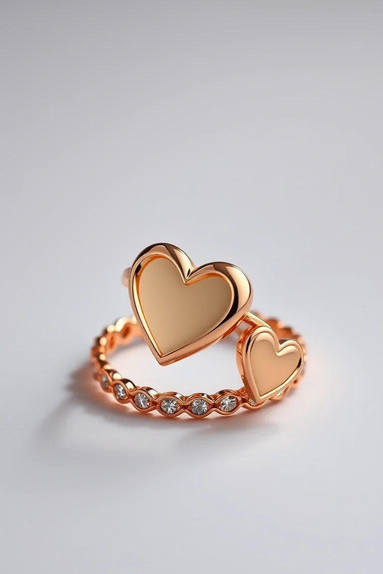 14K Heart Ring