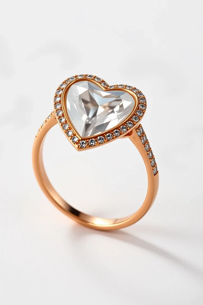 14K Heart Ring