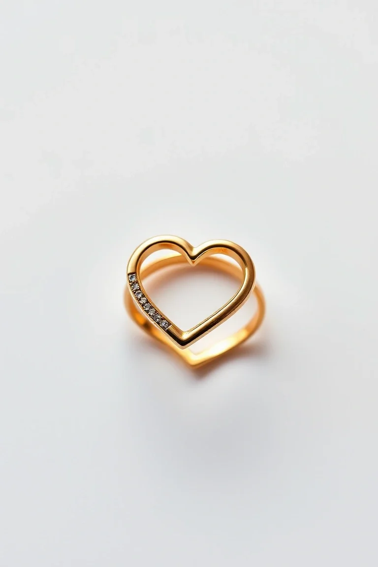 14K Heart Ring
