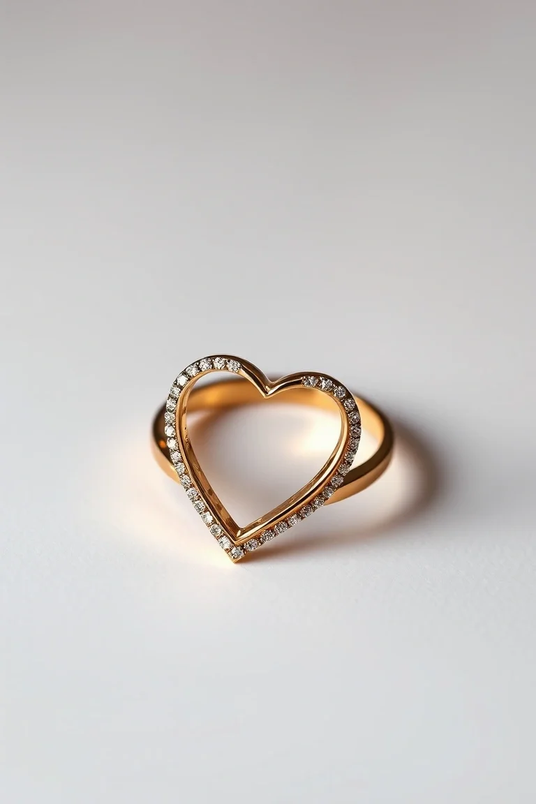 14K Heart Ring
