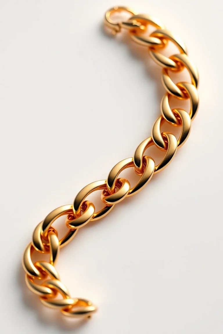 14K Heavy Italian Links 9 In.