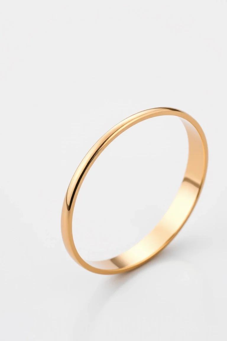 14k High Polished Bangle