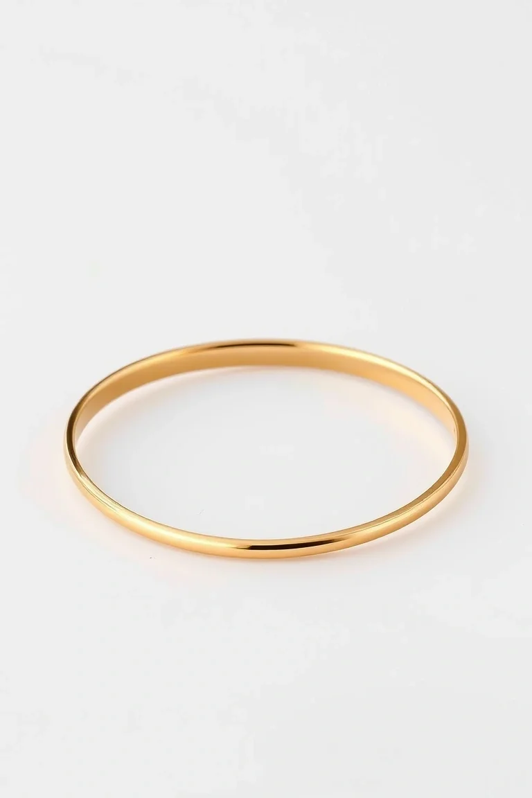 14k High Polished Bangle