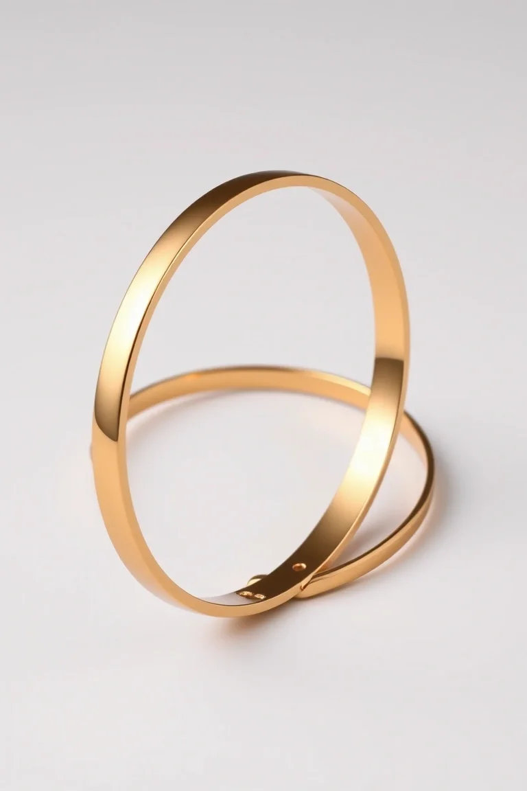 14k High Polished Bangle