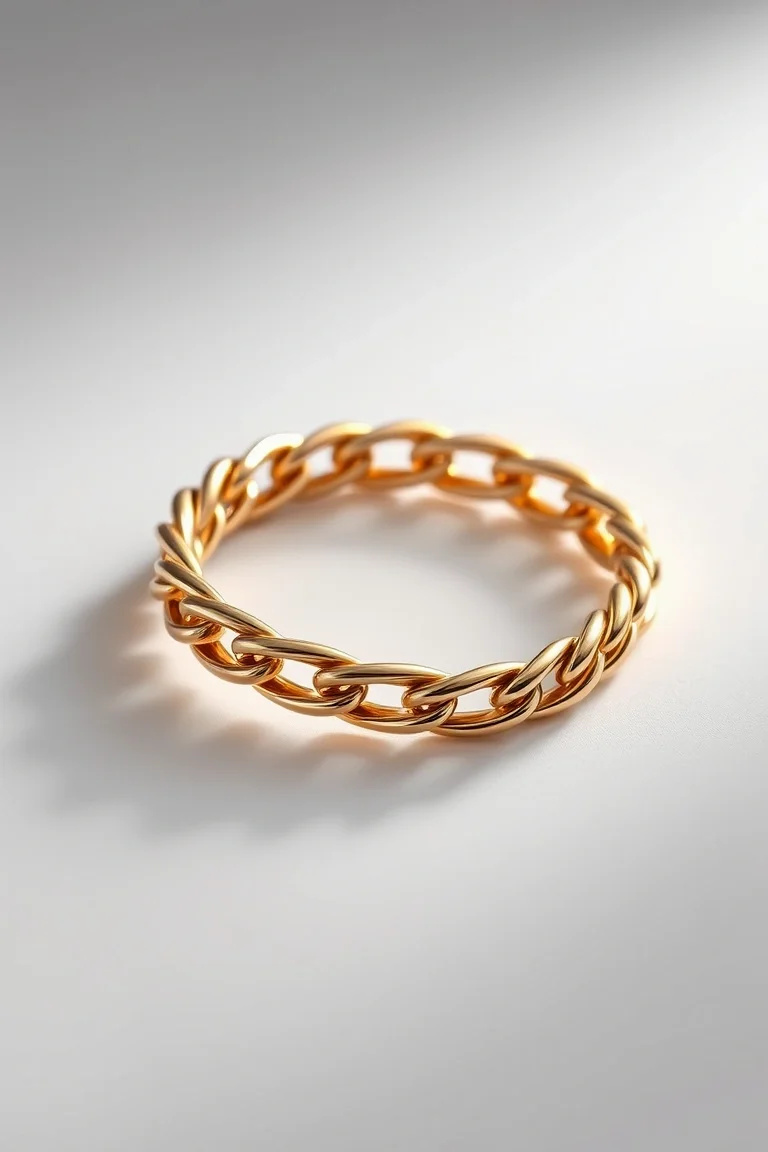 14K High Polished Figaro 8 In.