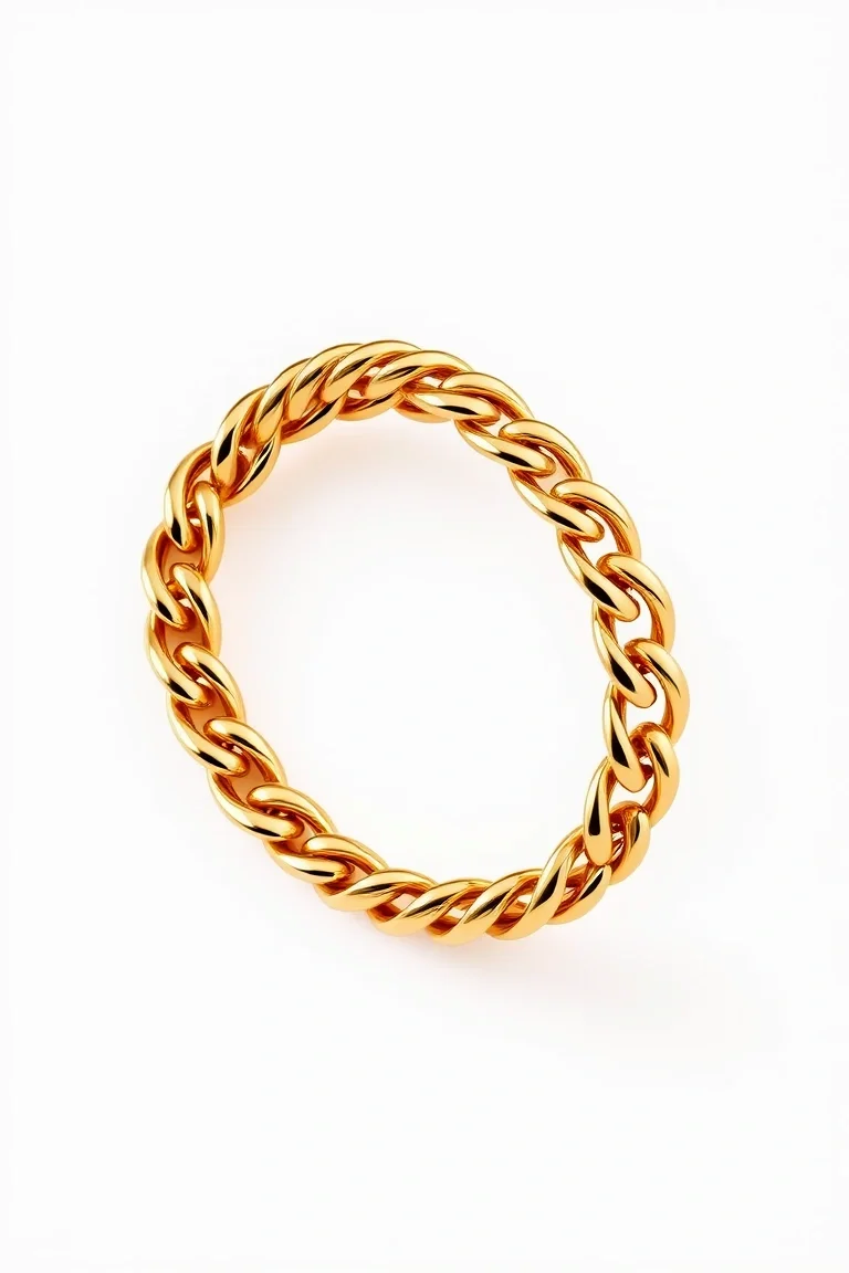 14K High Polished Figaro 8 In.