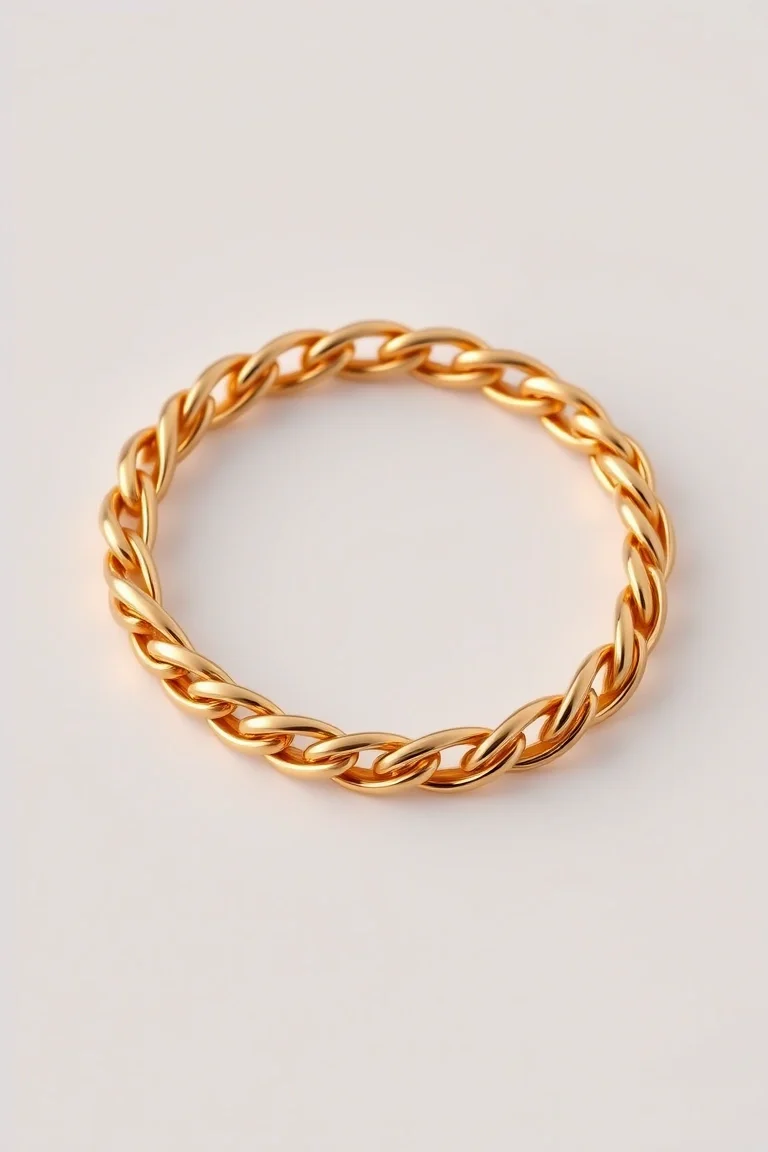 14K High Polished Figaro 8 In.