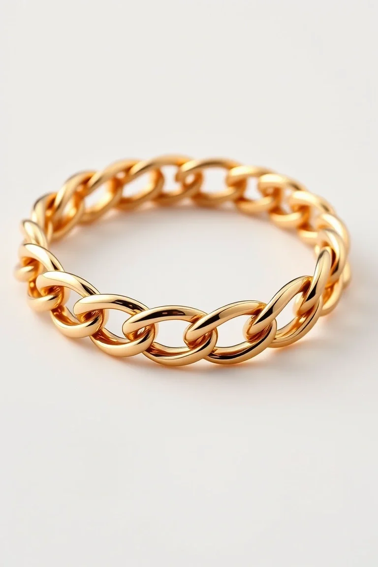 14K High Polished Figaro 8 In.