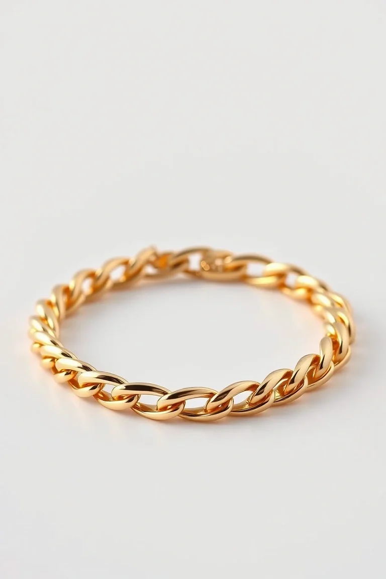 14K High Polished Figaro 8 In.